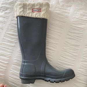 Tall Hunter boots and liner